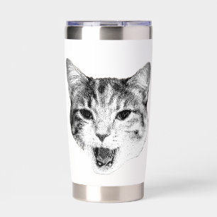 Yawning Cat – Maximum Drama Insulated Tumbler