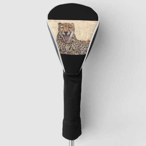 Yawning Cheetah Golf Head Cover