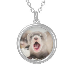 Yawning Ferret Necklace