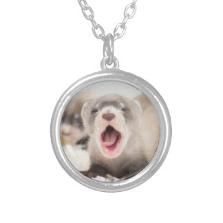 Yawning Ferret Necklace