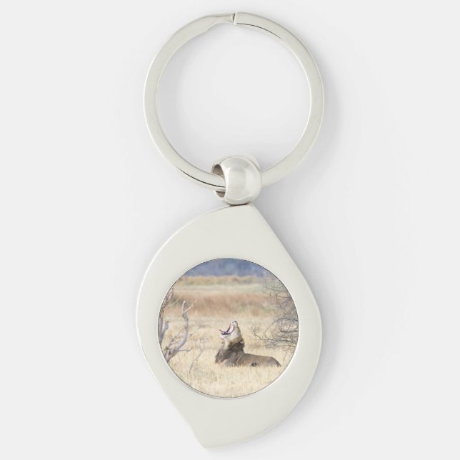 Yawning lion keychain (Front)