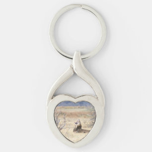 Yawning lion keychain
