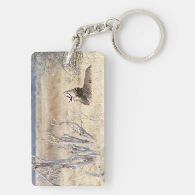 Yawning lion keychain (Back)