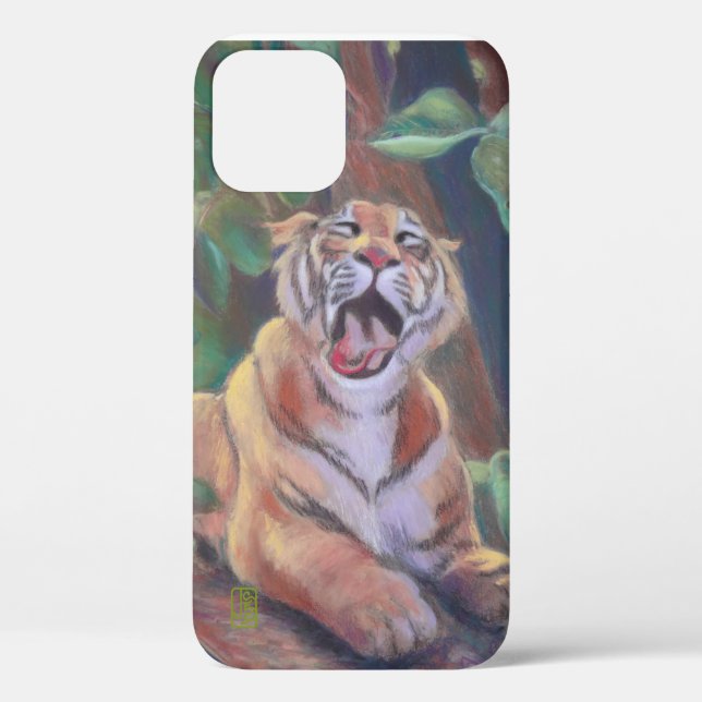 Yawning Tiger iPhone case (Back)