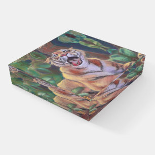 Yawning Tiger Paperweight