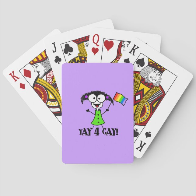 Yay 4 Gay Poker Cards (Back)