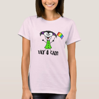 Yay 4 Gay Ringer T-Shirt