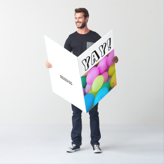 YAY! BALLOONS BIRTHDAY JUMBO GREEETING CARDS (In Situ)