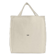 Yay Embroidered Tote Bag at Zazzle
