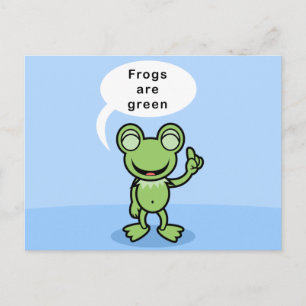 Yay For Color Frog Character Postcard