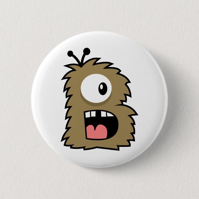 Yay For Color Monster Alphabet Button (Front)