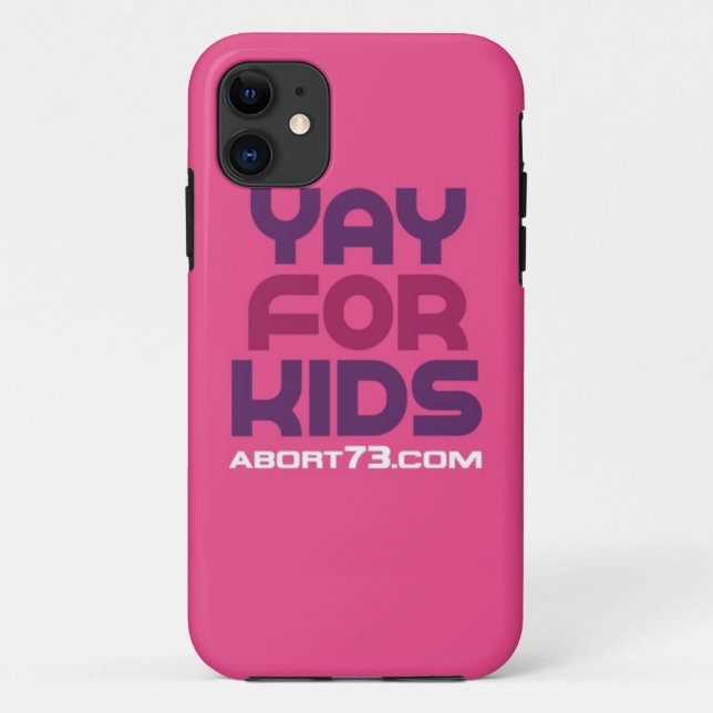 Yay for Kids / Abort73.com Case-Mate iPhone Case (Back)