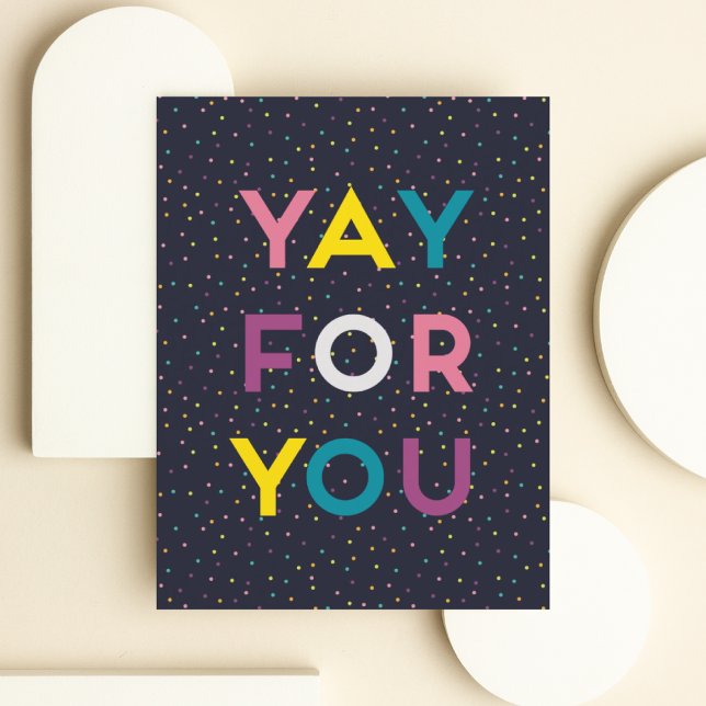 Yay For You  Letterpress Thank You Card (Creator Uploaded)
