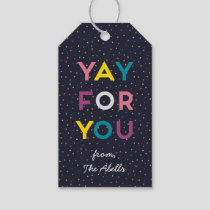 Yay For You polka dot Gift Tags