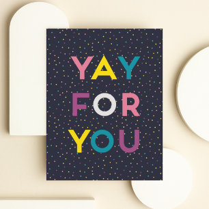 Yay For You Thank You Card