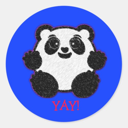 YAY Panda Sticker