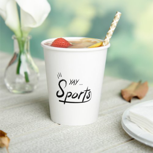 Yay Sports Funny Paper Cups