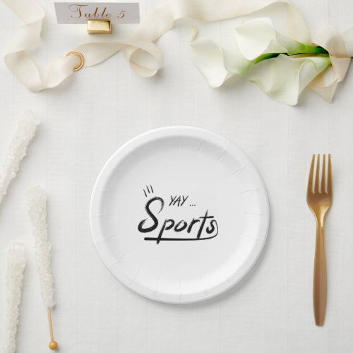 Yay Sports Funny Paper Plates