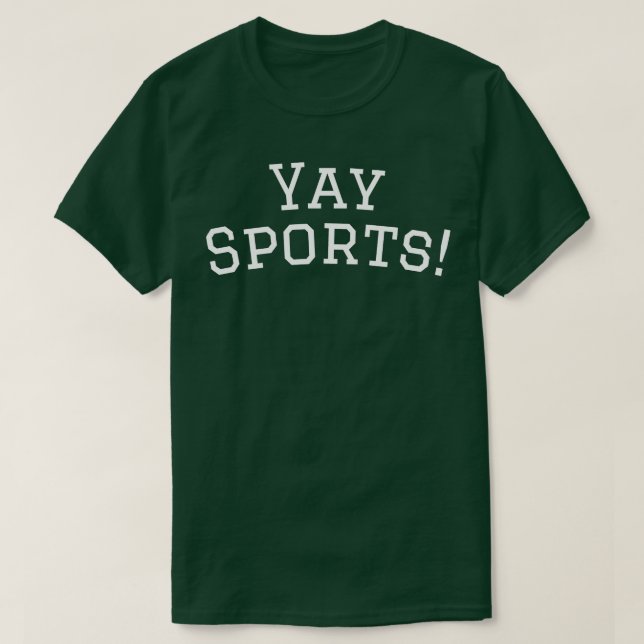 Yay Sports Pillow T-Shirt (Design Front)