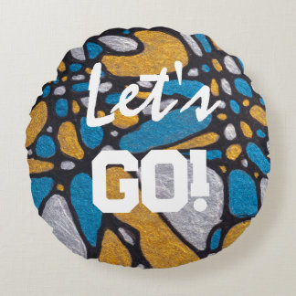 Yay Team! Sport Decor Round Pillow