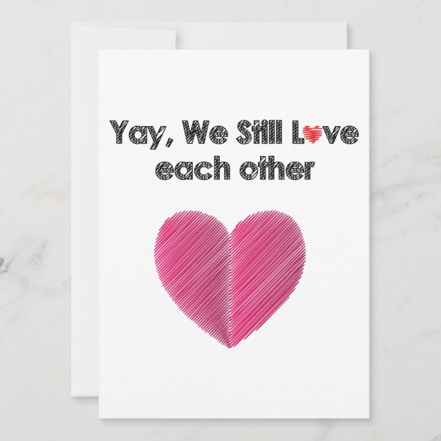 Yay, We Still Like Each Other Holiday Card (Front)