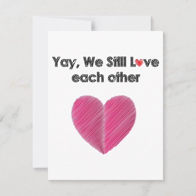 Yay, We Still Like Each Other Holiday Card (Front)
