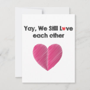 Yay, We Still Like Each Other Holiday Card