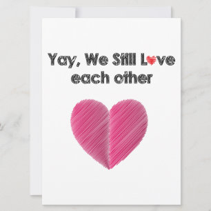 Yay, We Still Like Each Other Holiday Card