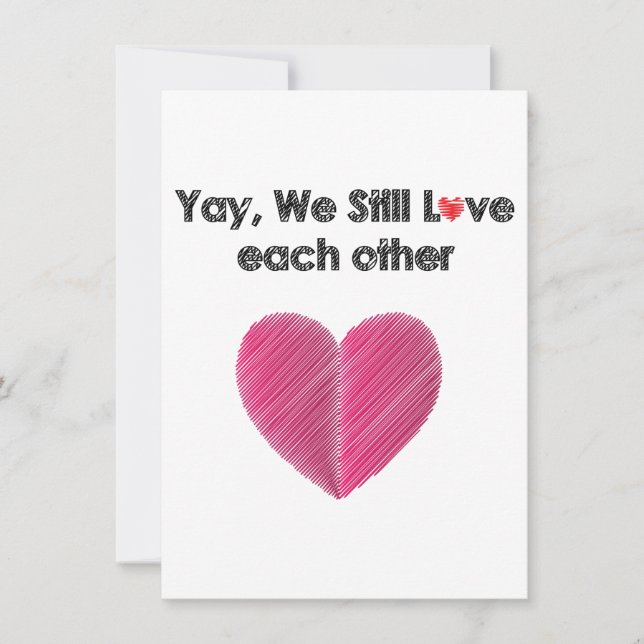 Yay, We Still Like Each Other Holiday Card (Front)