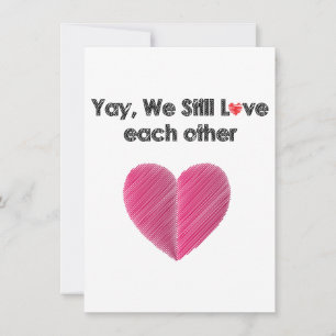Yay, We Still Like Each Other Holiday Card