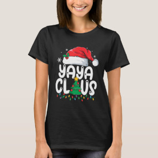 Yaya Claus Matching Group Xmas Family Christmas Pa T-Shirt