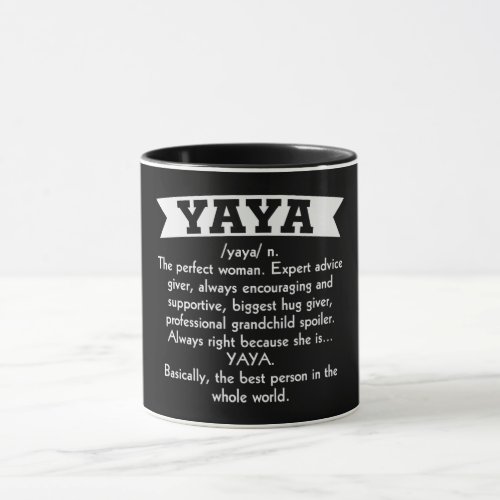YayaGrandma Definition Mug