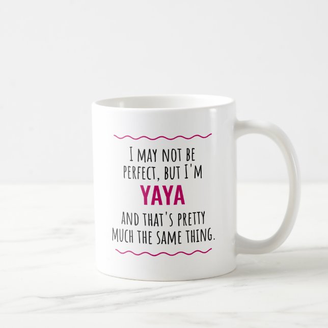 Yaya Greek Grandma Greece Grandmother Gift Coffee Mug (Right)