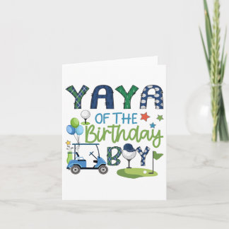 Yaya Of The Birthday Boy Hole In One Golf Sport Card