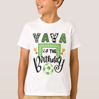 Yaya Of The Birthday Boy Soccer Player Bday Party T-Shirt