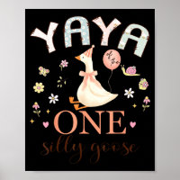 Yaya of the one silly goose 1st birthday girl