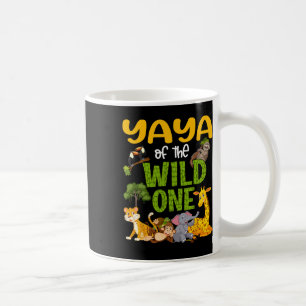 Yaya Of The Wild One Zoo Birthday Safari Jungle  Coffee Mug