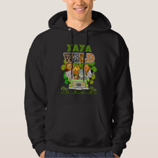 Yaya Wild Zoo Theme Birthday Truck Safari Jungle M Hoodie