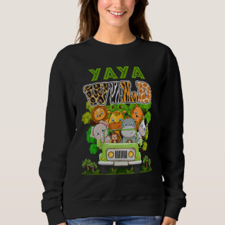 Yaya Wild Zoo Theme Birthday Truck Safari Jungle M Sweatshirt