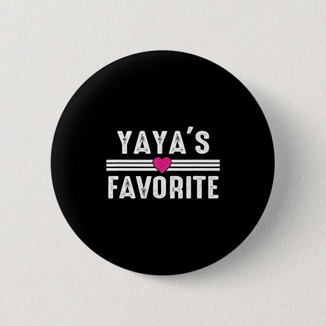 Yaya's Favorite  Button (Front)