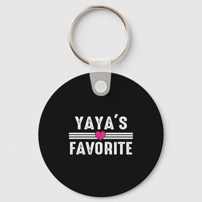 Yaya's Favorite  Keychain (Front)