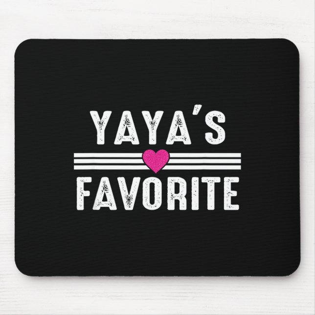 Yaya's Favorite  Mouse Pad (Front)