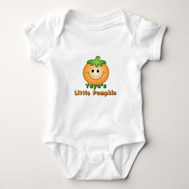 YaYa's Little Pumpkin Baby Bodysuit (Front)