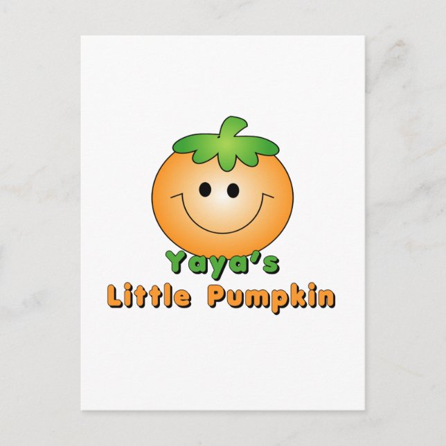 YaYa's Little Pumpkin Postcard (Front)