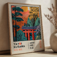 Yayoi Kusama Japanese Landscape Retro Exhibition