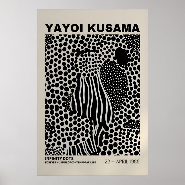 Yayoi Kusama Print - Abstract Yayoi Kusama Poster (Front)