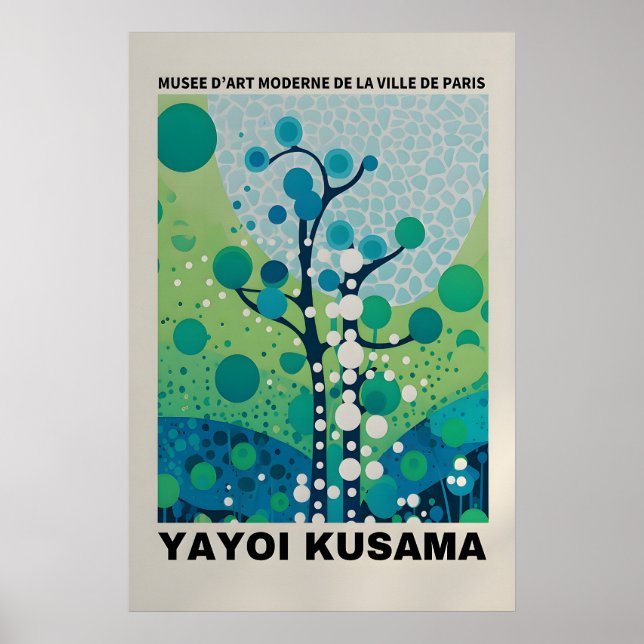 Yayoi Kusama Print - Abstract Yayoi Kusama Poster (Front)
