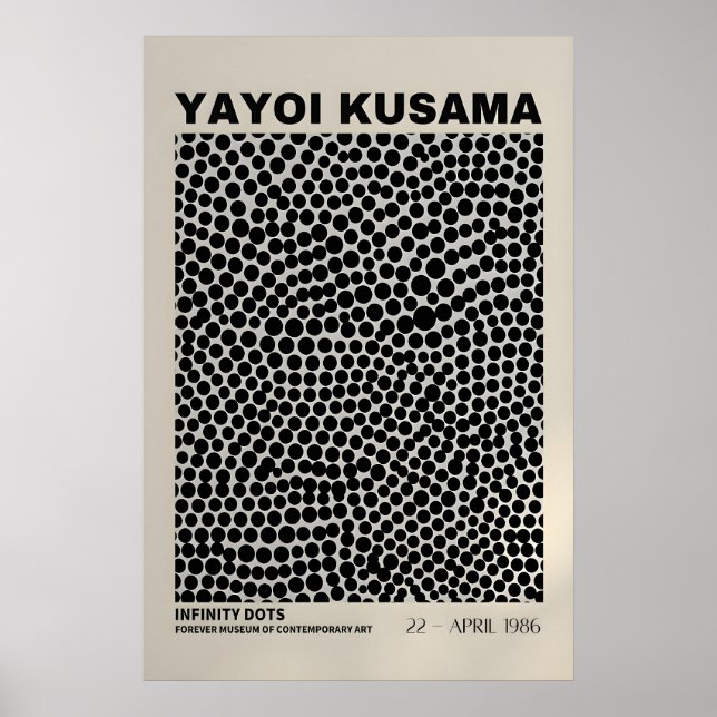 Yayoi Kusama Print - Abstract Yayoi Kusama Poster (Front)