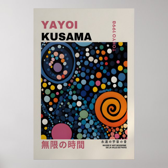 Yayoi Kusama Print - Abstract Yayoi Kusama Poster (Front)