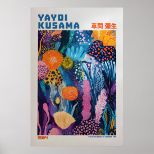 Yayoi Kusama Print, Modern Art Print, Livingroom Poster